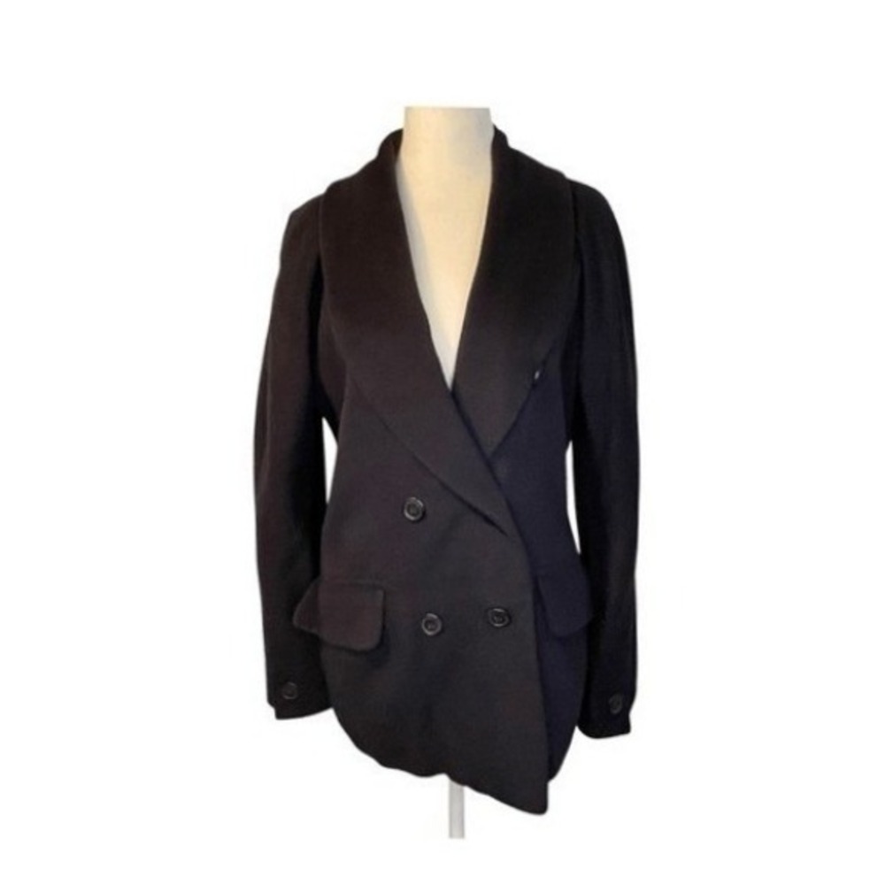 Vintage Cacharel Cashmere Wool Mix Blazer Navy‎ Blue 40 / M